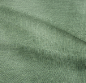 100% LINEN FABRIC - 140CM Width - Moss Green